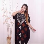 Daster Batik Rayon Hitam Modern Model Lowo