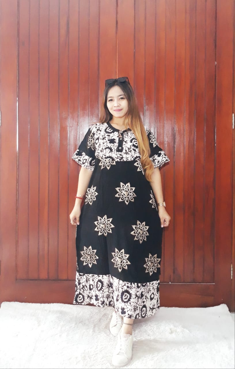 Daster Batik Rempel Bahan Rayon Adem Busui