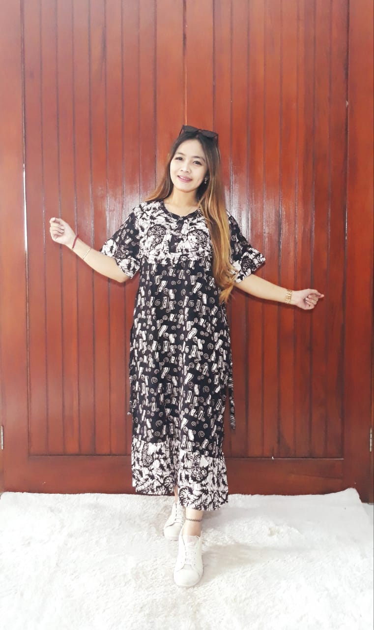 Daster Batik Rempel Bahan Rayon Adem Busui