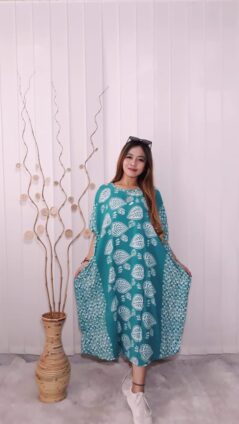 Daster Lengan Pendek Lowo Batik Warna Pastel