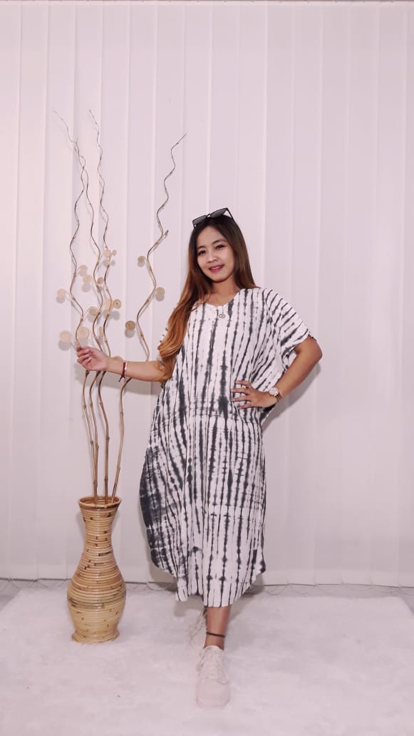 Daster Lowo Tie Dye Batik Rayon Adem
