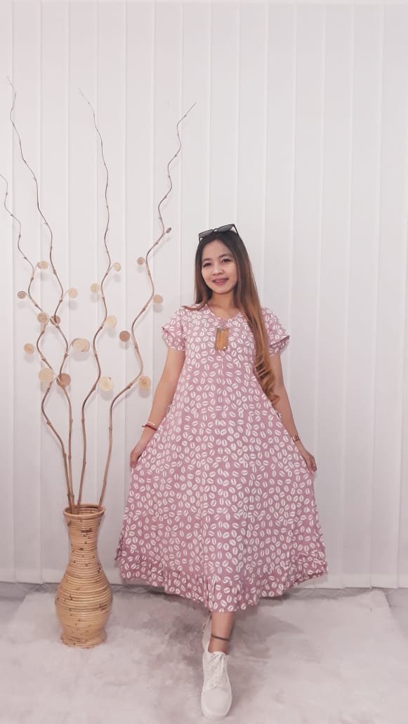 Daster Semi Payung Imanies Lengan Tumpuk Rayon