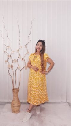 Daster Semi Payung Imanies Lengan Tumpuk Rayon