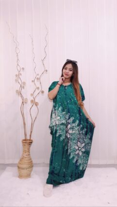 Long Dress Lowo Kelelawar Batik Ciprat Rayon