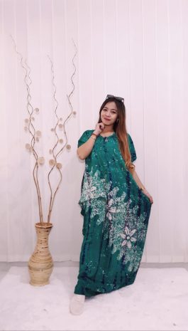 Long Dress Lowo Kelelawar Batik Ciprat Rayon