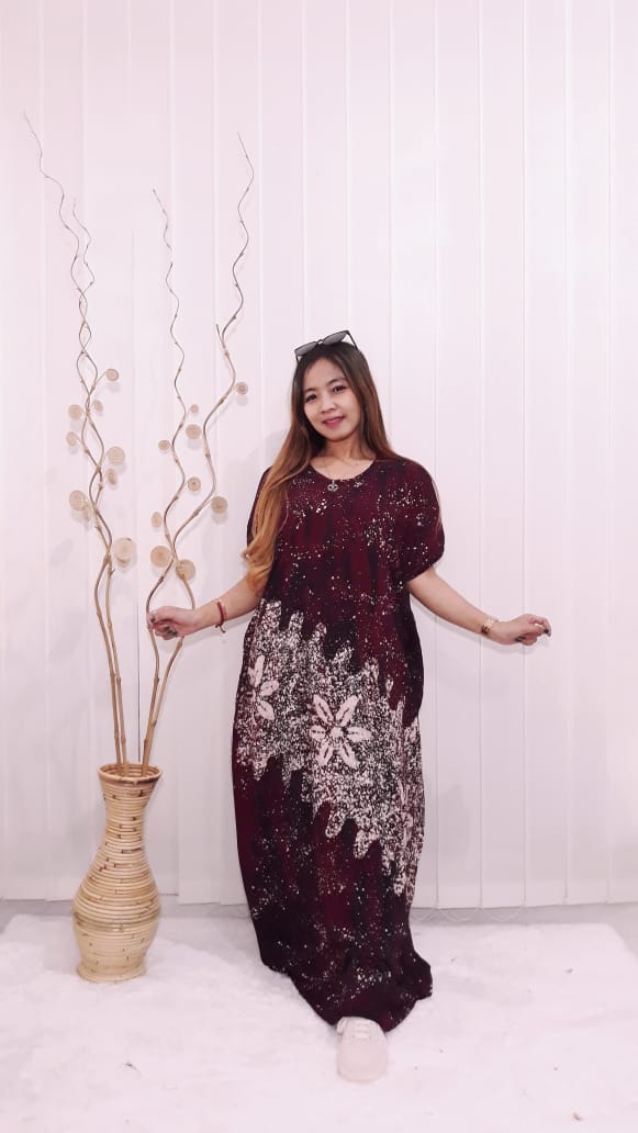 Long Dress Lowo Kelelawar Batik Ciprat Rayon