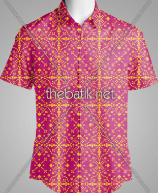 Order Pembuat Batik Seragam – Design Seragam Batik Custom 2 Warna : Ungu, Kuning