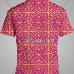 Order Pembuat Batik Seragam – Design Seragam Batik Custom 2 Warna : Ungu, Kuning 