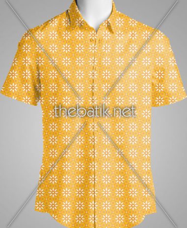 Pesan Batik Motif Sendiri – Design Seragam Batik Custom 2 Warna : Kuning, Oranye