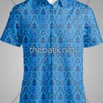 Kain Batik Motif Sendiri – Design Seragam Batik Custom 3 Warna : Biru Muda, Biru Tua, Hitam