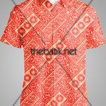 Tempat Pembuatan Batik dengan Desain Sendiri – Design Seragam Batik Custom 2 Warna : Merah, Kuning