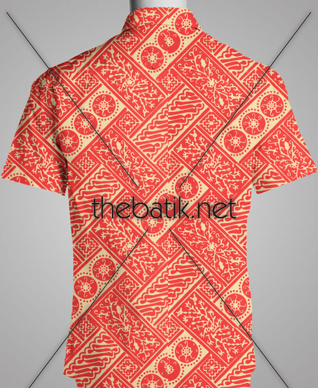 Pesan Batik Motif Sendiri – Design Seragam Batik Custom 2 Warna : Merah, Kuning