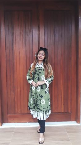 Tunik Batik Tie Dye Jumputan Atasan Rayon