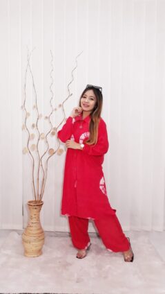Tunik One Set Tie Dye Bahan Rayon