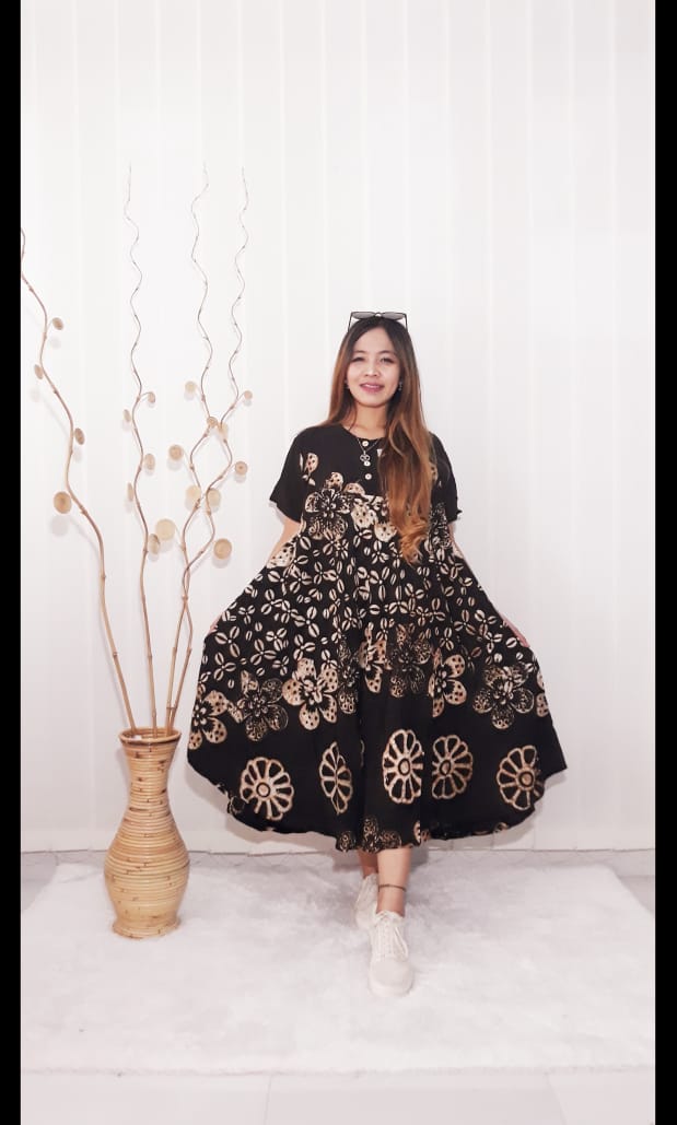 Baju Daster Batik Klok Payung Santung Rayon