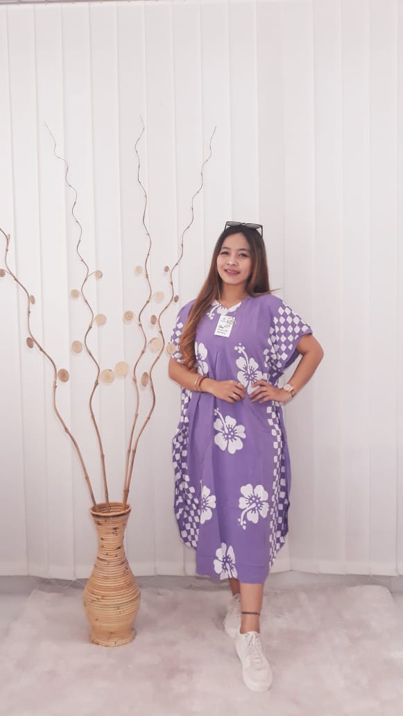 Baju Daster Batik Model Kelelawar Bahan Rayon Adem