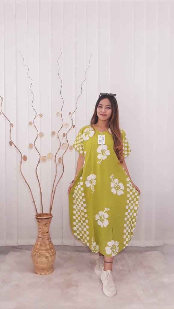 Baju Daster Batik Model Kelelawar Bahan Rayon Adem
