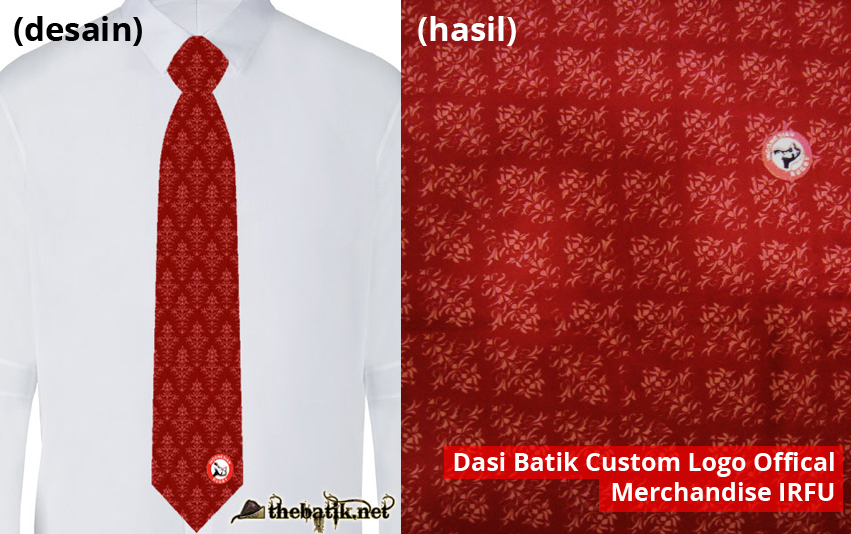 Dasi Batik Custom Logo Offical Merchandise IRFU