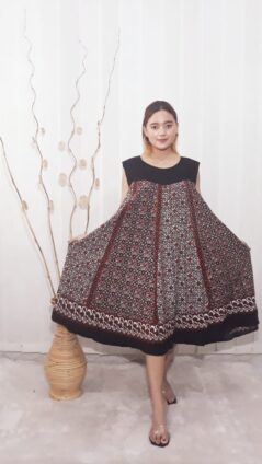Daster Klok Hitam Ratu Busana Batik Rayon Super