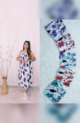 Daster Yukensi Jumbo Murah Bahan Santung Rayon Print