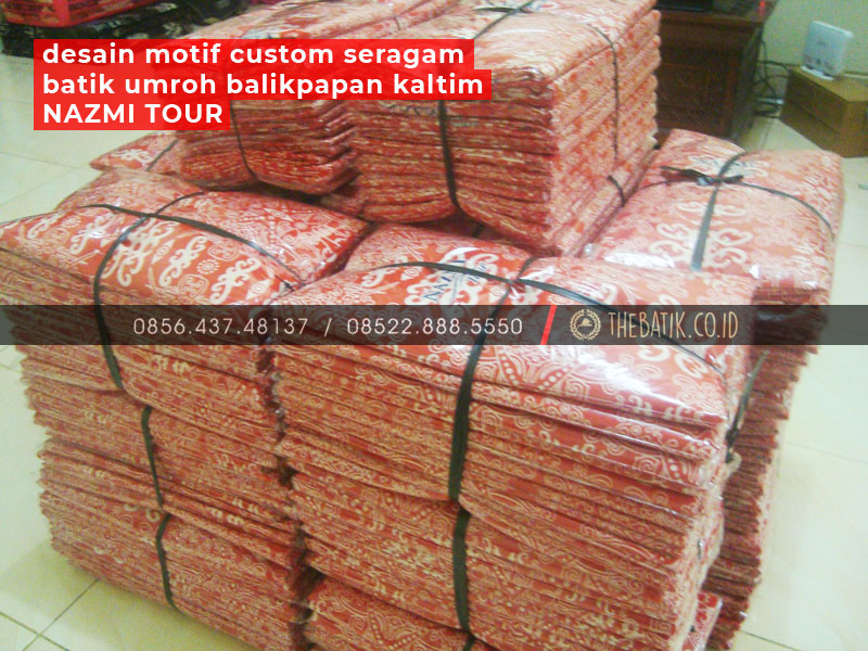 Desain Motif Custom Seragam Batik Umroh Balikpapan Kaltim - NAZMI TOUR