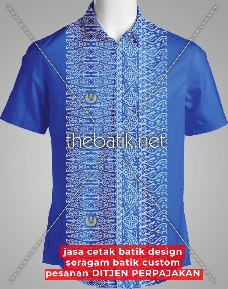 Jasa Cetak Batik Design Seragam Batik Custom Pesanan DITJEN PERPAJAKAN
