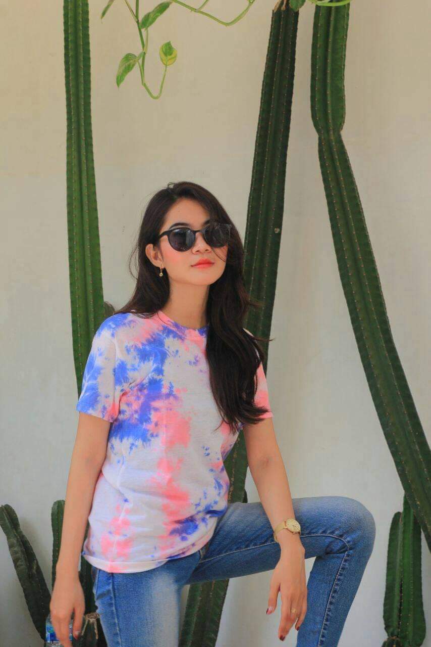 Kaos Premium Tie Dye T Shirt Oversize Polos Murah