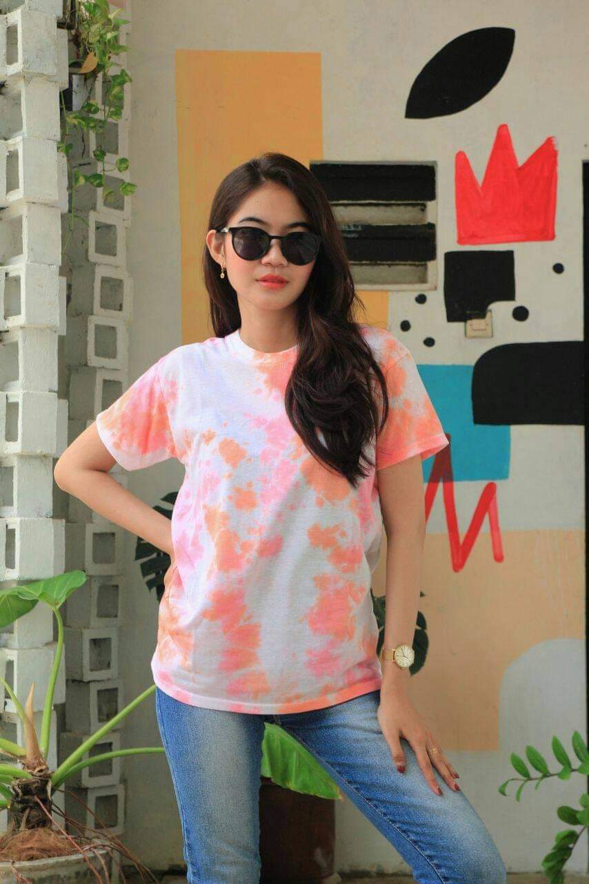 Kaos Premium Tie Dye T Shirt Oversize Polos Murah