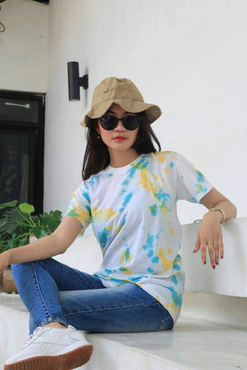 Kaos Premium Tie Dye T Shirt Oversize Polos Murah
