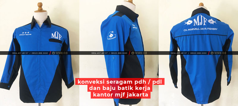 Konveksi Seragam PDH PDL dan Baju Batik Kerja Kantor MJF Jakarta