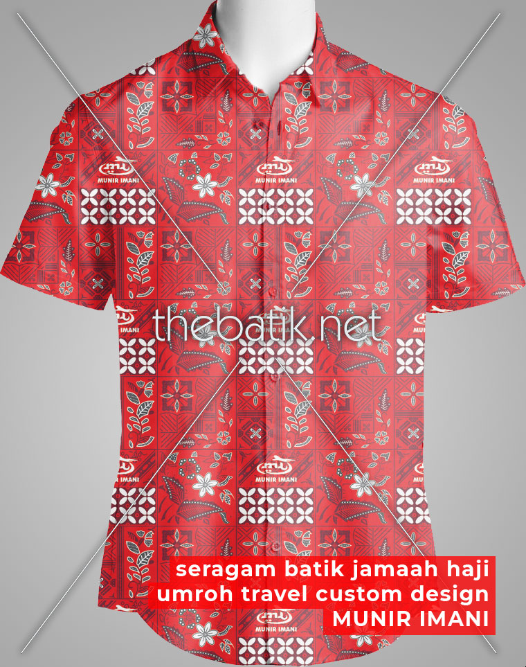 MUNIR IMANI – Seragam Batik Jamaah Haji Umroh Travel Custom Design