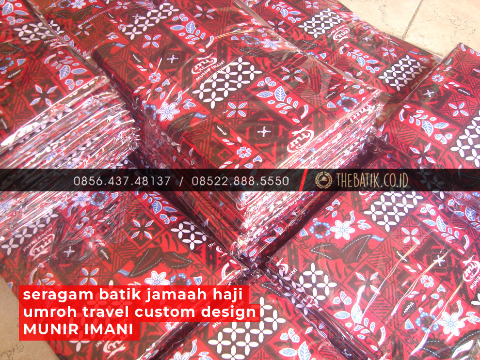 MUNIR IMANI – Seragam Batik Jamaah Haji Umroh Travel Custom Design