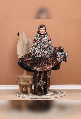 Hampers Mukena Batik Bahan Santung Rayon Samitex Jumbo Super