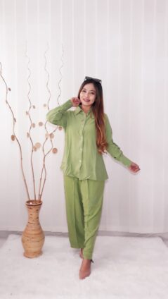 One Set Setelan Celana Lengan Panjang Imanies