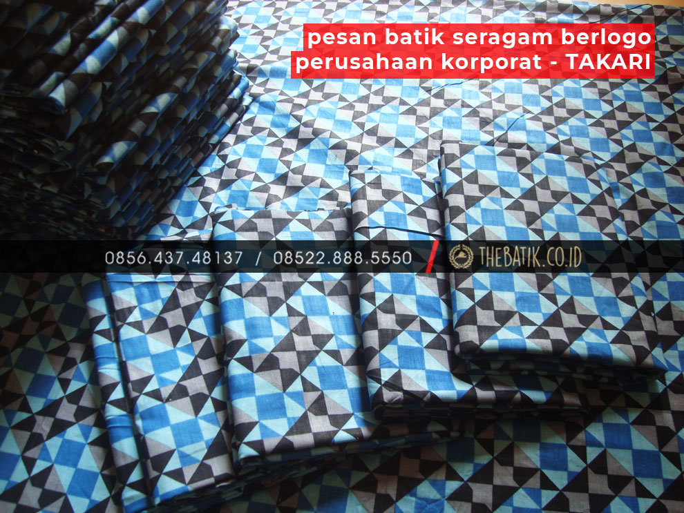 Pesan Batik Seragam Berlogo Perusahaan Korporat - TAKARI