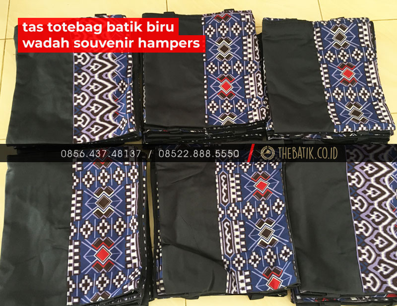Souvenir Tas Totebag Seminar Polos Kombinasi Batik