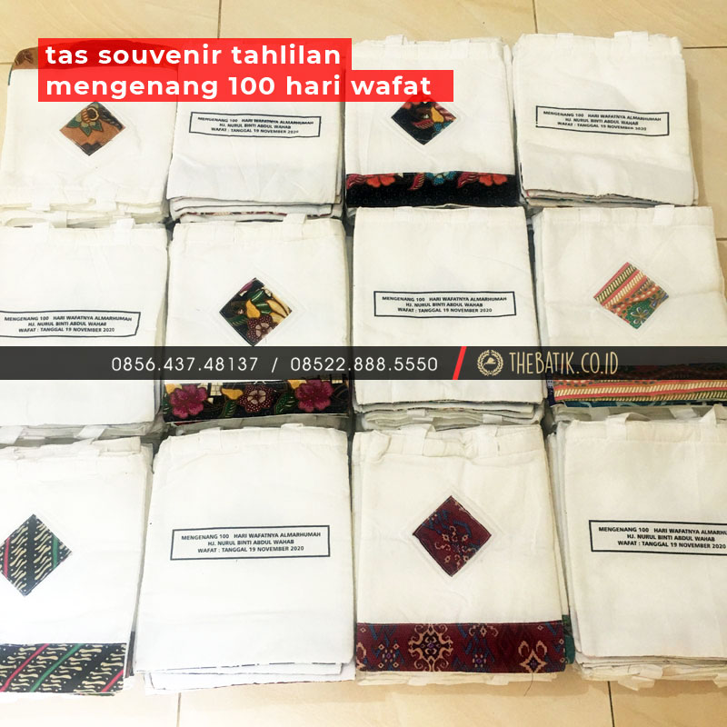 Tas Souvenir Tahlilan Mengenang 100 Hari Wafat