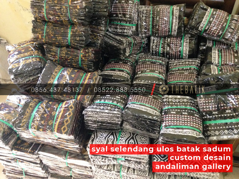 ANDALIMAN GALLERY - Syal Selendang Ulos Batak Sadum Custom Desain