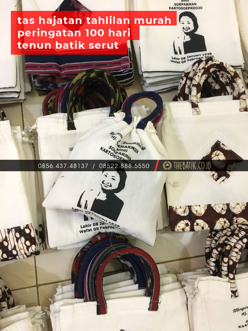 Tas Hajatan Tahlilan Murah Peringatan 100 Hari Tenun Batik Serut