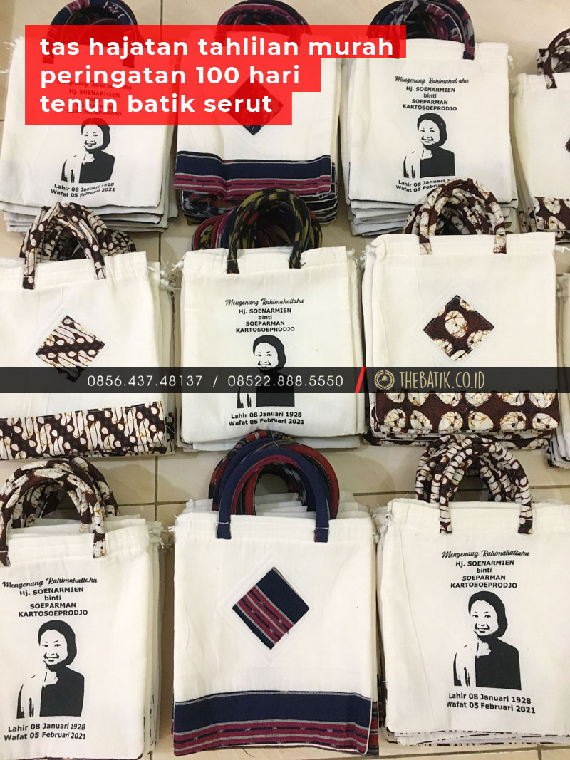 Tas Hajatan Tahlilan Murah Peringatan 100 Hari Tenun Batik Serut