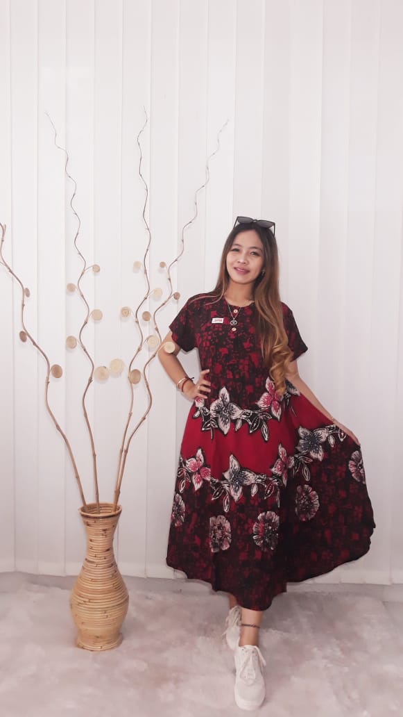 Baju Daster Batik Klok Payung Bahan Santung Super