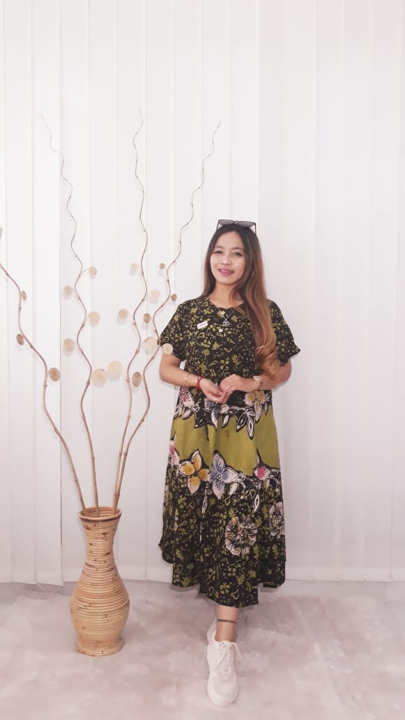 Baju Daster Batik Klok Payung Bahan Santung Super