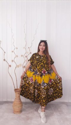 Baju Daster Batik Klok Payung Bahan Santung Super