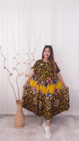 Baju Daster Batik Klok Payung Bahan Santung Super