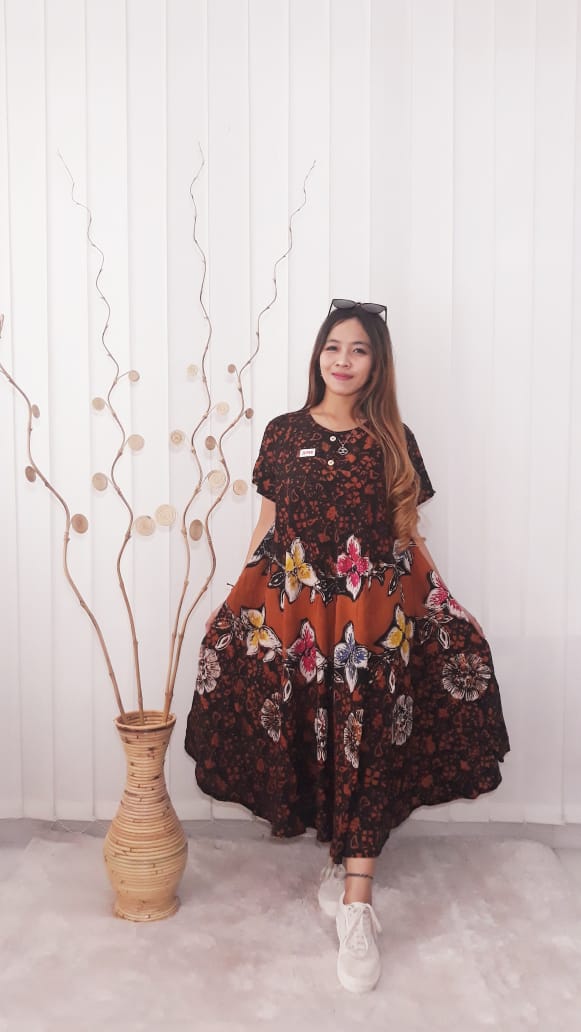 Baju Daster Batik Klok Payung Bahan Santung Super