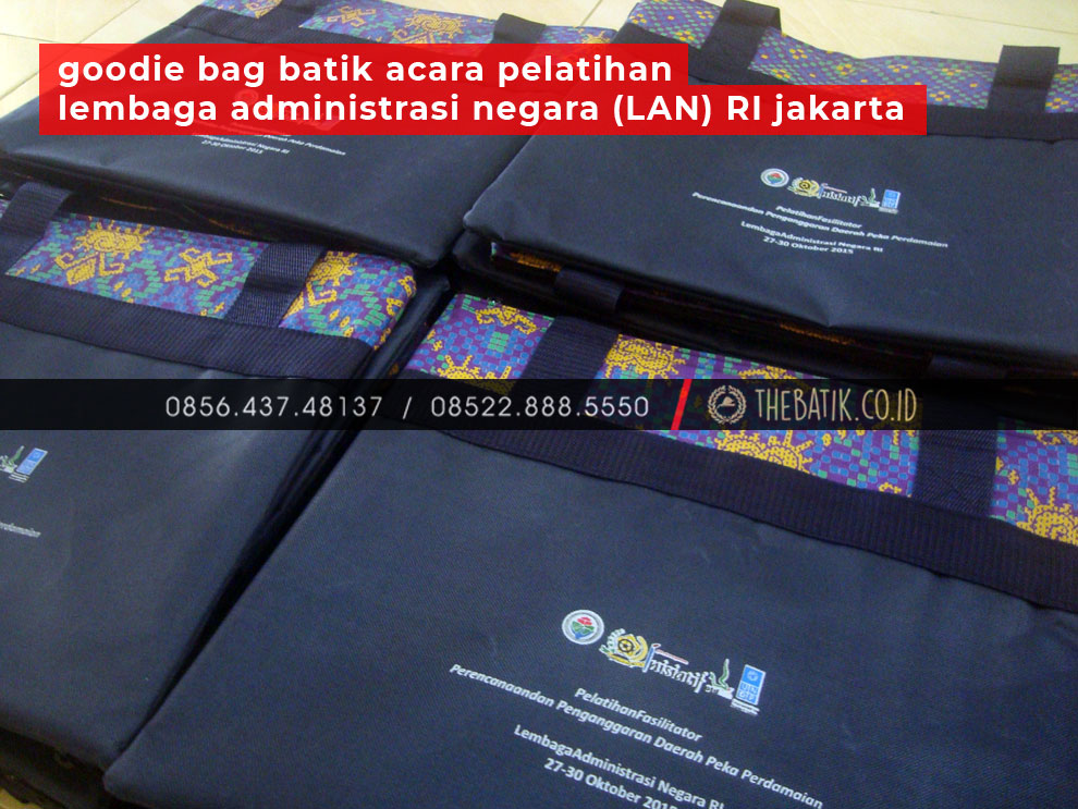 Goodie Bag Batik Acara Pelatihan Lembaga Administrasi Negara (LAN) RI Jakarta