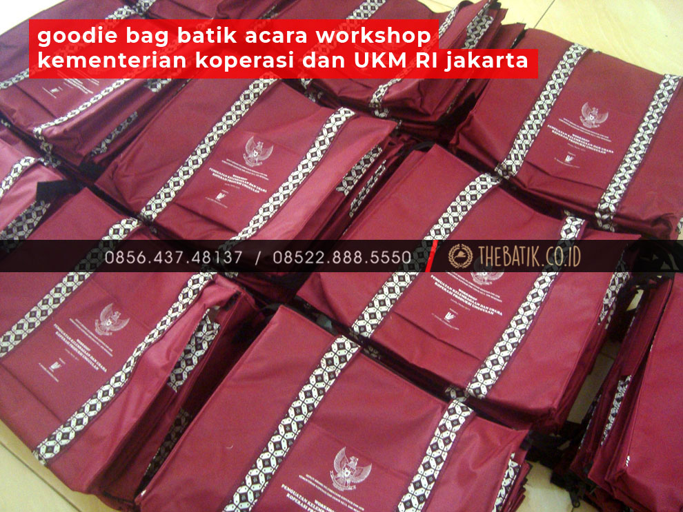 Goodie Bag Batik Acara Workshop Kementerian Koperasi dan UKM RI Jakarta