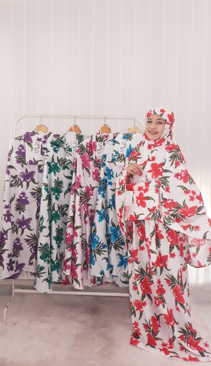 Hampers Mukena Batik Murah Bahan Santung Rayon
