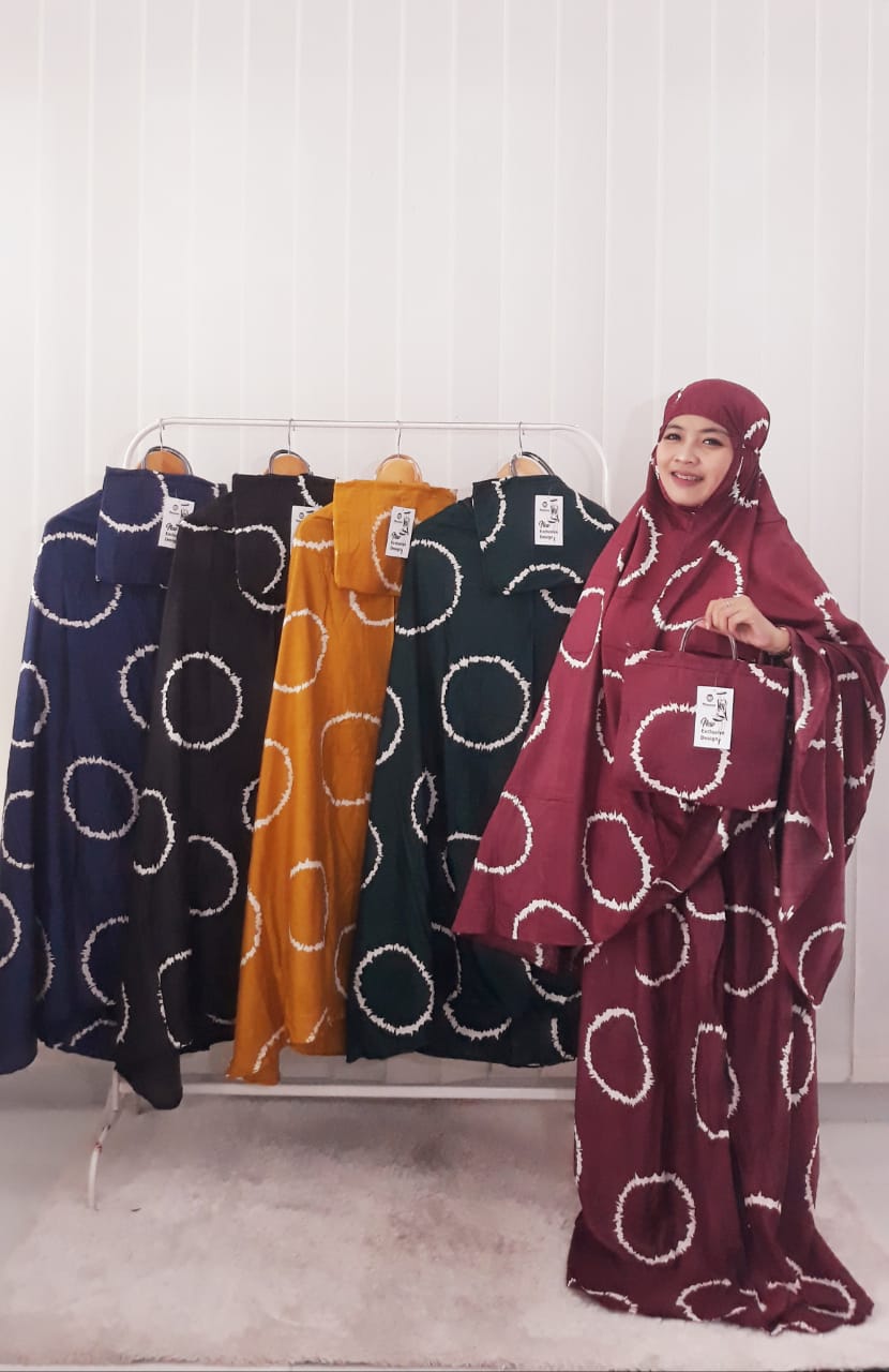 Hampers Mukena Batik Murah Bahan Santung Rayon