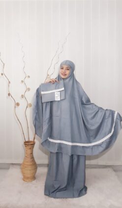 Hampers Mukena Suju Super Jumbo Rajut Bahan Rayon